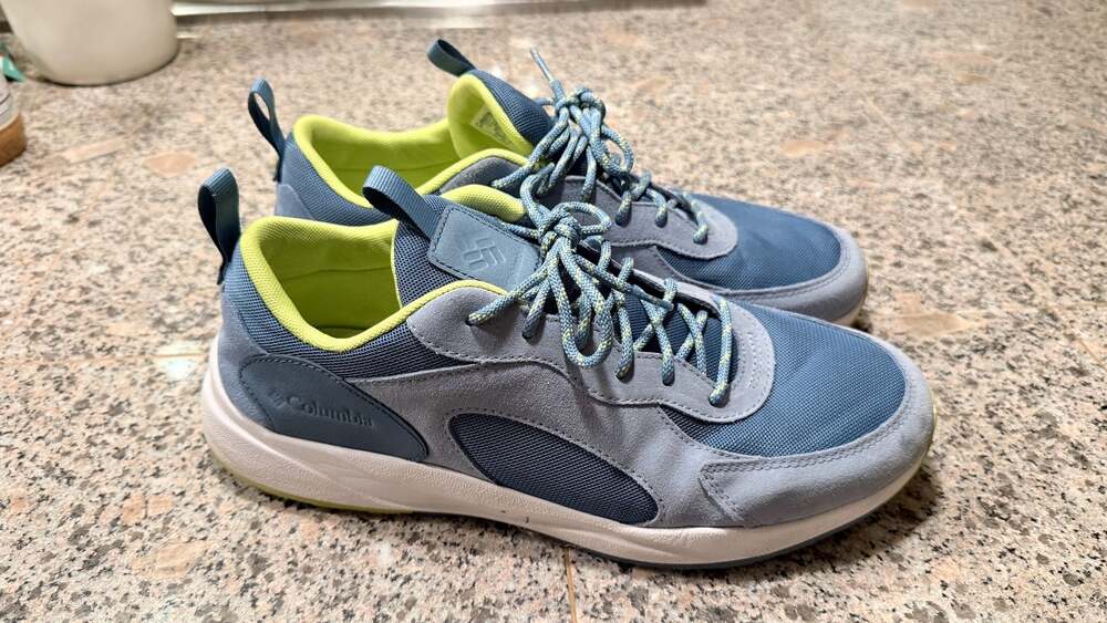 Columbia Men's Horizon Lane Waterproof Hiking Shoes Blue/Lime